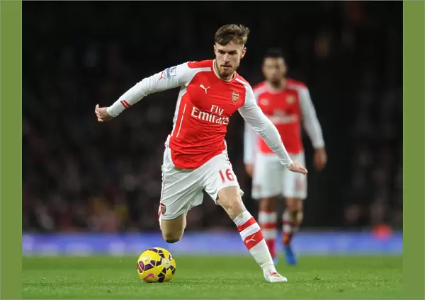Aaron Ramsey in Action: Arsenal vs Leicester City, Premier League 2014-15