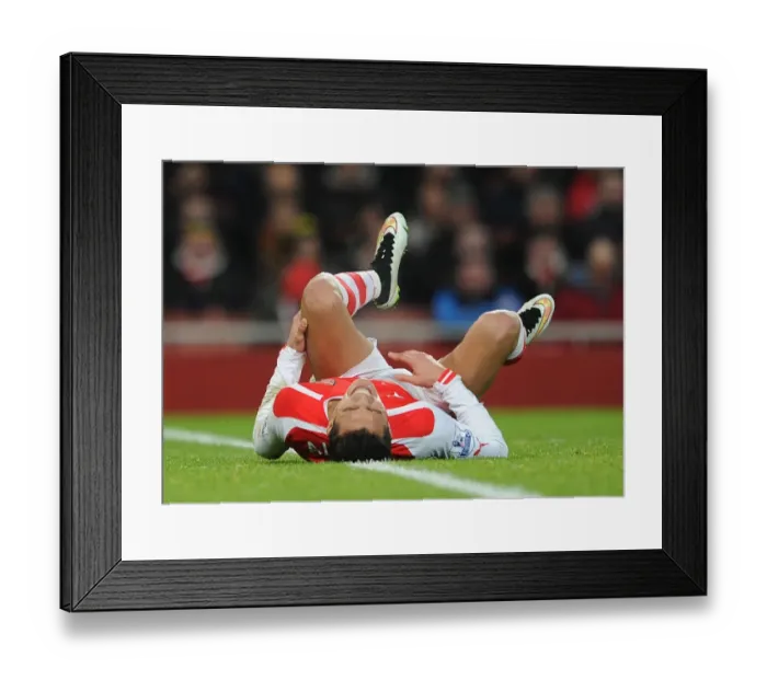 Framed Print : Alexis Sanchez (Arsenal). Arsenal 2: 1 Leicester City. Barclays Premier League. Emirates Stadium Framed Print : Alexis Sanchez (Arsenal). Arsenal 2: 1 Leicester City. Barclays Premier League. Emirates Stadium