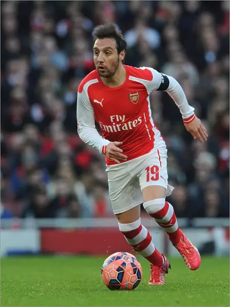 Santi Cazorla in Action: Arsenal vs. Middlesbrough, FA Cup Fifth Round