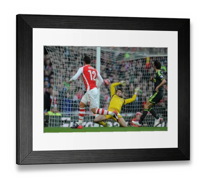 Framed Print : Olivier Giroud scores his and Arsenals 2nd goal. Arsenal 2: 0 Middlesbrough. FA Cup 5th Round Framed Print : Olivier Giroud scores his and Arsenals 2nd goal. Arsenal 2: 0 Middlesbrough. FA Cup 5th Round