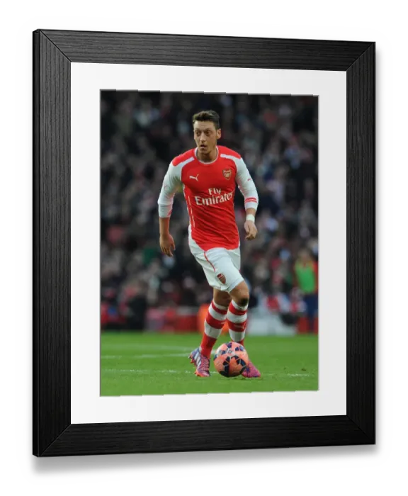 Framed Print : Mesut Ozil in Action: Arsenal vs. Middlesbrough, FA Cup 2014-15