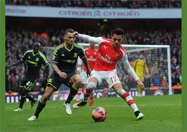 Alexis Sanchez (Arsenal) Ryan Fredericks (Middlesbrough). Arsenal 2: 0 Middlesbrough