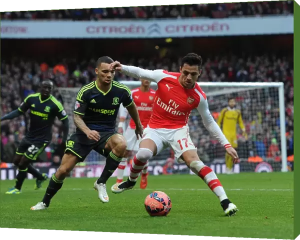 Alexis Sanchez (Arsenal) Ryan Fredericks (Middlesbrough). Arsenal 2: 0 Middlesbrough