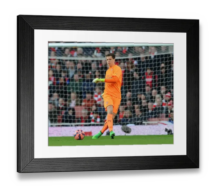Framed Print : Wojciech Szczesny: Arsenal's FA Cup Fifth Round Shield