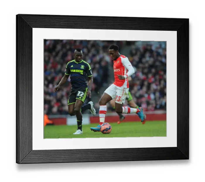 Framed Print : Charging Forward: Danny Welbeck Outsmarts Kenneth Omerou in FA Cup Battle (Arsenal vs. Middlesbrough) Framed Print : Charging Forward: Danny Welbeck Outsmarts Kenneth Omerou in FA Cup Battle (Arsenal vs. Middlesbrough)