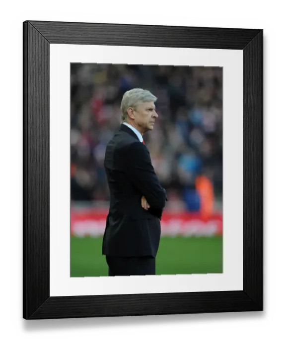 Framed Print : Arsene Wenger: Arsenal Manager Ahead of FA Cup Fifth Round Clash vs Middlesbrough (2015)