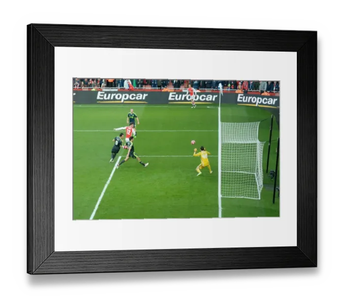 Framed Print : Olivier Giroud's Stunning FA Cup Goal: Arsenal's Victory over Middlesbrough, 2015