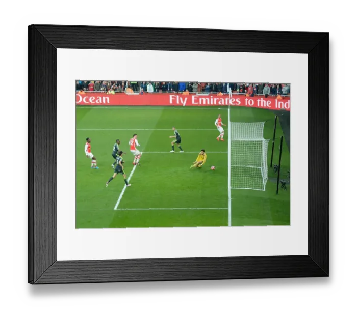 Framed Print : Olivier Giroud's FA Cup Stunner: Arsenal's First Goal vs. Middlesbrough (2014-15)