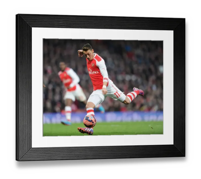 Framed Print : Arsenal's Mesut Ozil in FA Cup Fifth Round Clash Against Middlesbrough