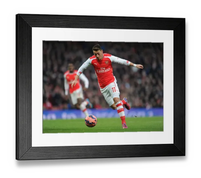 Framed Print : Mesut Ozil in Action: Arsenal vs. Middlesbrough, FA Cup Fifth Round
