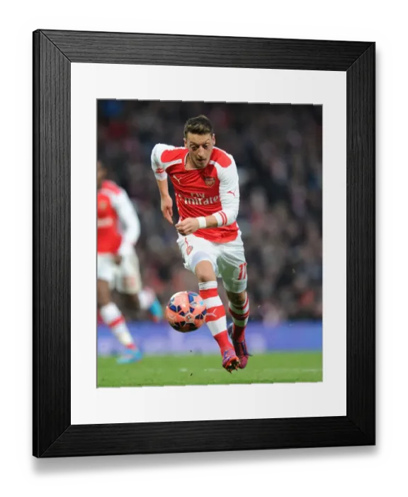 Framed Print : Mesut Ozil in Action: Arsenal vs. Middlesbrough, FA Cup Fifth Round Framed Print : Mesut Ozil in Action: Arsenal vs. Middlesbrough, FA Cup Fifth Round