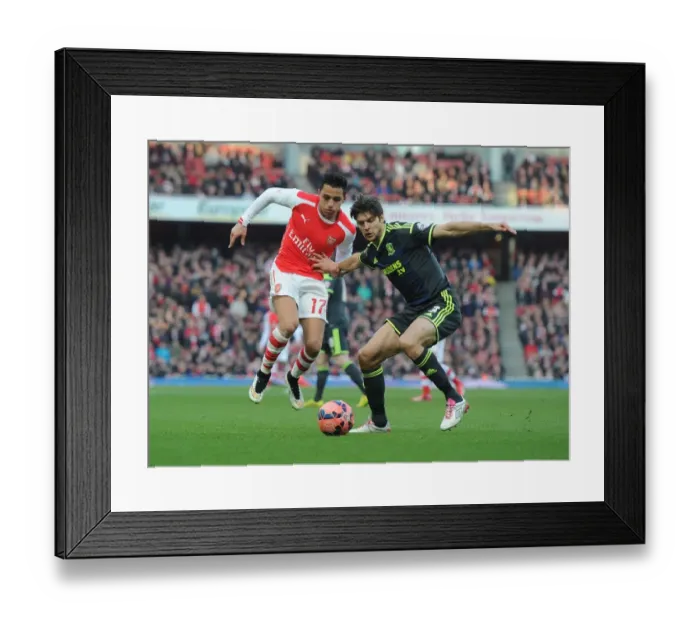 Framed Print : Arsenal vs Middlesbrough: FA Cup Fifth Round Battle at Emirates Stadium