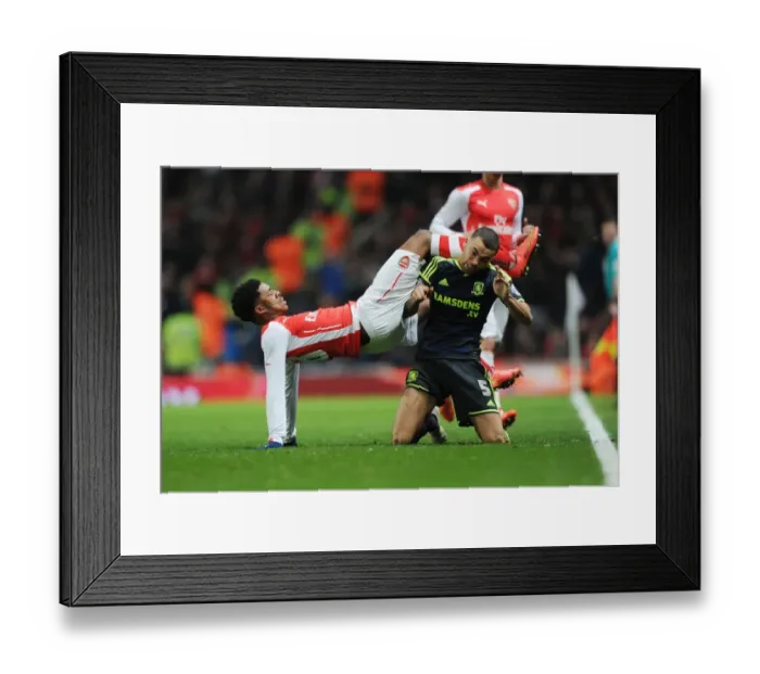Framed Print : Arsenal vs Middlesbrough: FA Cup Fifth Round Battle - Akpom vs Fredericks Framed Print : Arsenal vs Middlesbrough: FA Cup Fifth Round Battle - Akpom vs Fredericks