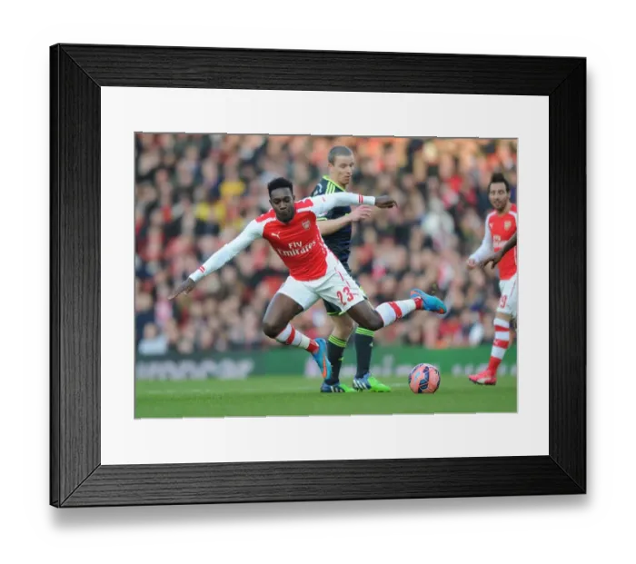 Framed Print : Arsenal vs Middlesbrough: FA Cup Fifth Round Battle - Welbeck vs Leadbitter