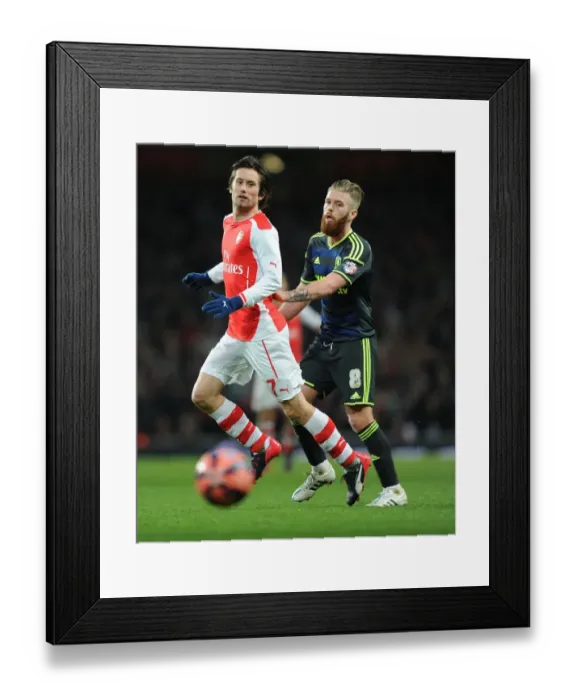Framed Print : Arsenal vs Middlesbrough: Rosicky Clashes with Clayton in FA Cup Fifth Round Framed Print : Arsenal vs Middlesbrough: Rosicky Clashes with Clayton in FA Cup Fifth Round