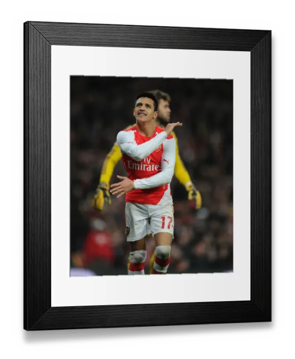 Framed Print : Arsenal's Alexis Sanchez in FA Cup Fifth Round Clash Against Middlesbrough Framed Print : Arsenal's Alexis Sanchez in FA Cup Fifth Round Clash Against Middlesbrough