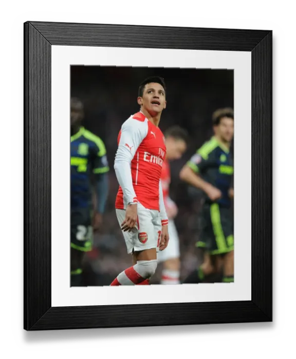 Framed Print : Alexis Sanchez's Thrilling Performance: Arsenal's FA Cup Triumph over Middlesbrough
