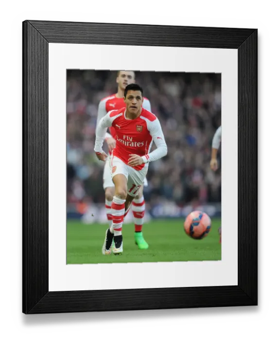 Framed Print : Alexis Sanchez in Action: Arsenal's FA Cup Victory over Middlesbrough