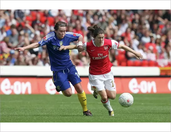 Arsenal's Karen Carney Celebrates Victory Over Leeds United in FA Womens Cup Final