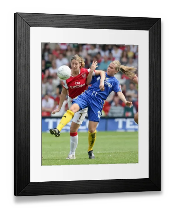 Framed Print : Ciara Grant (Arsenal) Sophie Walton (Leeds)