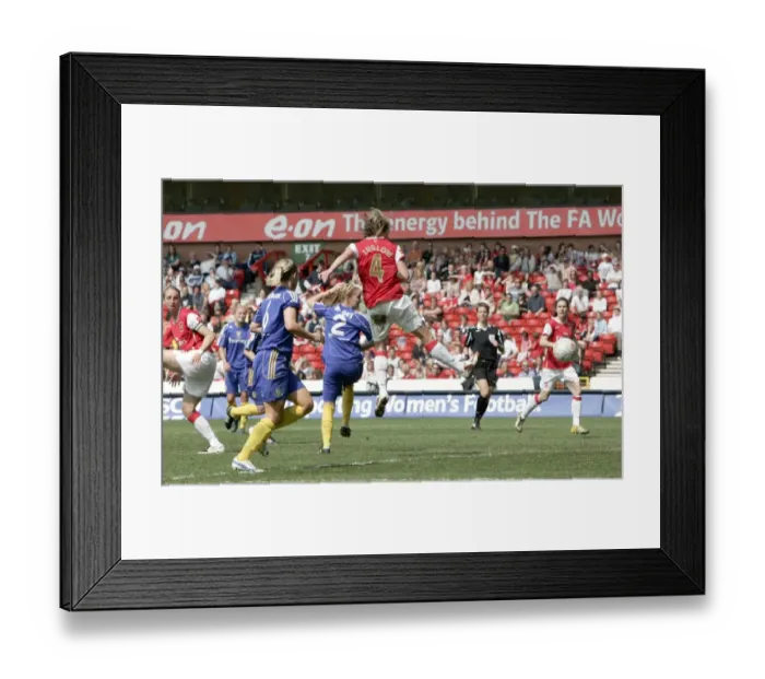 Framed Print : Jayne Ludlow Scores Arsenal's Second Goal: Arsenal Ladies 4-1 Leeds United - FA Women's Cup Final, Nottingham, 2008 Framed Print : Jayne Ludlow Scores Arsenal's Second Goal: Arsenal Ladies 4-1 Leeds United - FA Women's Cup Final, Nottingham, 2008