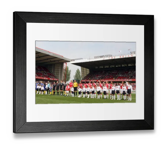 Framed Print : The mascots line up with Arsenal Framed Print : The mascots line up with Arsenal