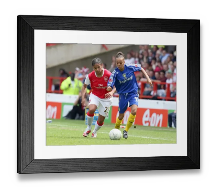 Framed Print : Mary Phillip (Arsenal) Jess Clarke (Leeds) Framed Print : Mary Phillip (Arsenal) Jess Clarke (Leeds)