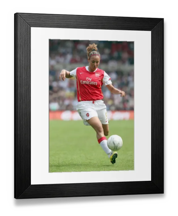 Framed Print : Arsenal's Lianne Sanderson Scores in FA Womens Cup Final Victory over Leeds United (5 / 5 / 08)