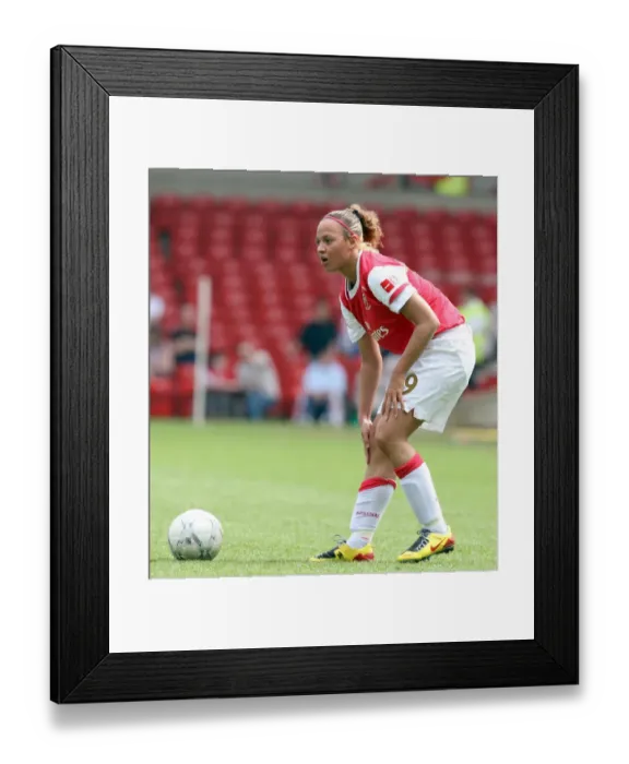 Framed Print : Arsenal's Lianne Sanderson Scores the Winning Goal in FA Women's Cup Final against Leeds United (5-5-08)