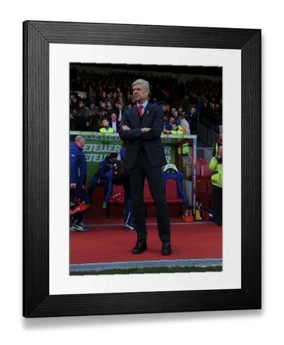 Framed Print : Arsene Wenger Before Crystal Palace vs Arsenal Premier League Clash (2015)