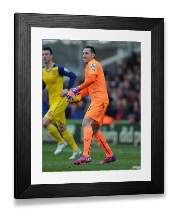 Framed Print : Arsenal's David Ospina in Action Against Crystal Palace (2014-15)