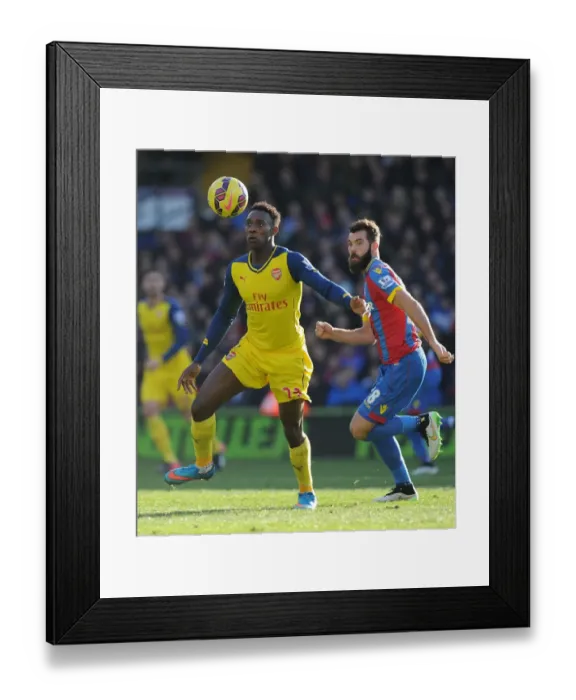 Framed Print : Danny Welbeck Breaks Past Crystal Palace's Joe Ledley in Arsenal's 2014-15 Premier League Clash Framed Print : Danny Welbeck Breaks Past Crystal Palace's Joe Ledley in Arsenal's 2014-15 Premier League Clash