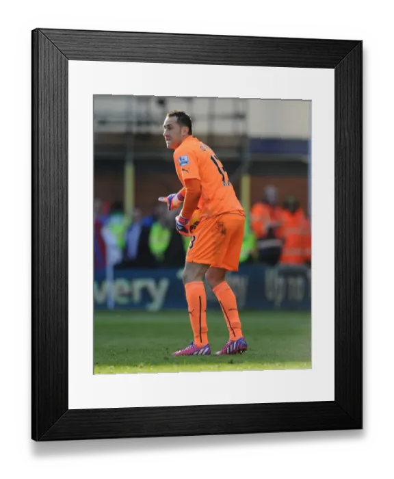 Framed Print : Arsenal's David Ospina in Action Against Crystal Palace during the 2014-15 Premier League Match