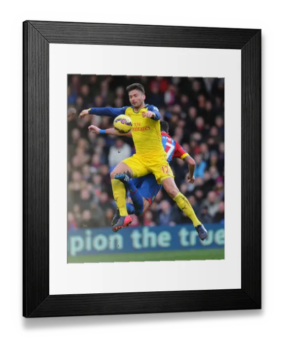 Framed Print : Giroud's Soaring Header: Crystal Palace vs. Arsenal, Premier League 2014-15 Framed Print : Giroud's Soaring Header: Crystal Palace vs. Arsenal, Premier League 2014-15