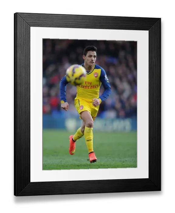 Framed Print : Alexis Sanchez in Action: Crystal Palace vs. Arsenal, Premier League 2014-15 Framed Print : Alexis Sanchez in Action: Crystal Palace vs. Arsenal, Premier League 2014-15