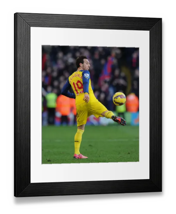 Framed Print : Santi Cazorla in Action: Crystal Palace vs Arsenal, Premier League 2014-15