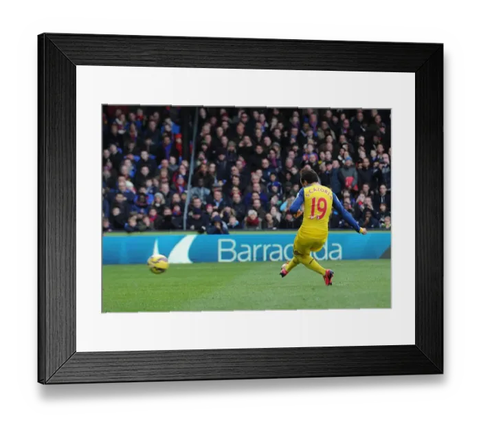 Framed Print : Santi Cazorla Scores Penalty: Crystal Palace vs. Arsenal, Premier League 2014-15 Framed Print : Santi Cazorla Scores Penalty: Crystal Palace vs. Arsenal, Premier League 2014-15