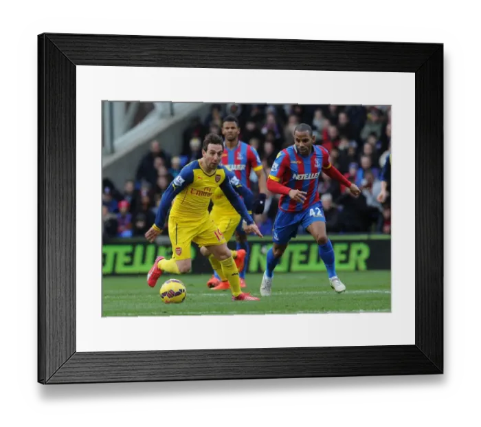 Framed Print : Cazorla vs. Puncheon: Battle in the Premier League - Crystal Palace vs. Arsenal (2015) Framed Print : Cazorla vs. Puncheon: Battle in the Premier League - Crystal Palace vs. Arsenal (2015)