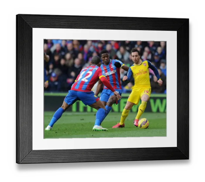Framed Print : Cazorla vs Zaha, Puncheon: Battle at Selhurst Park - Crystal Palace vs Arsenal, Premier League 2014-15