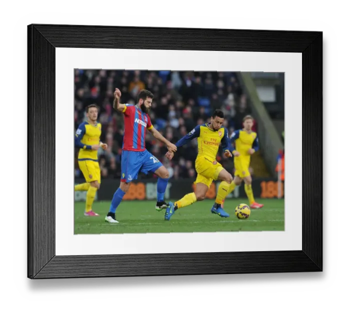 Framed Print : Coquelin vs. Ledley: Battle in the Midfield - Crystal Palace vs. Arsenal, Premier League 2014-15 Framed Print : Coquelin vs. Ledley: Battle in the Midfield - Crystal Palace vs. Arsenal, Premier League 2014-15