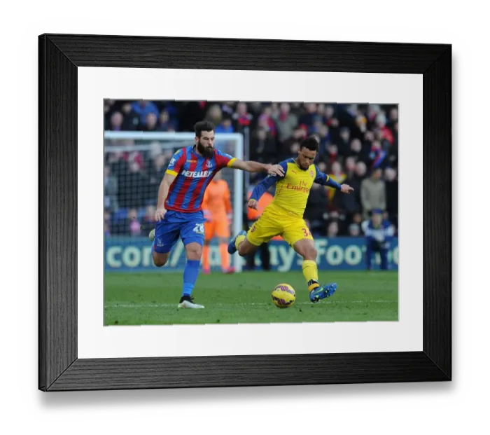 Framed Print : Coquelin vs. Ledley: A Midfield Battle - Premier League 2014-15: Crystal Palace vs. Arsenal Framed Print : Coquelin vs. Ledley: A Midfield Battle - Premier League 2014-15: Crystal Palace vs. Arsenal