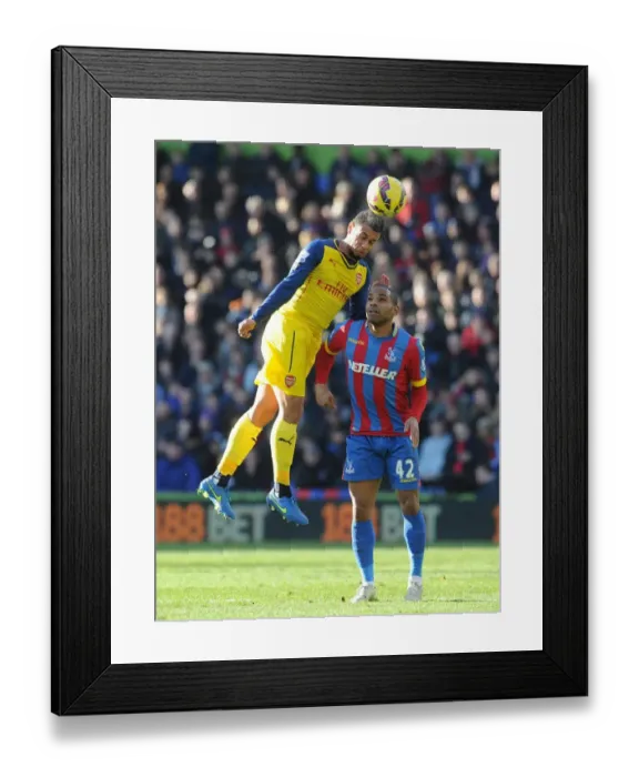 Framed Print : Coquelin vs. Puncheon: A Footballing Battle at Selhurst Park - Crystal Palace vs. Arsenal (2014-15) Framed Print : Coquelin vs. Puncheon: A Footballing Battle at Selhurst Park - Crystal Palace vs. Arsenal (2014-15)
