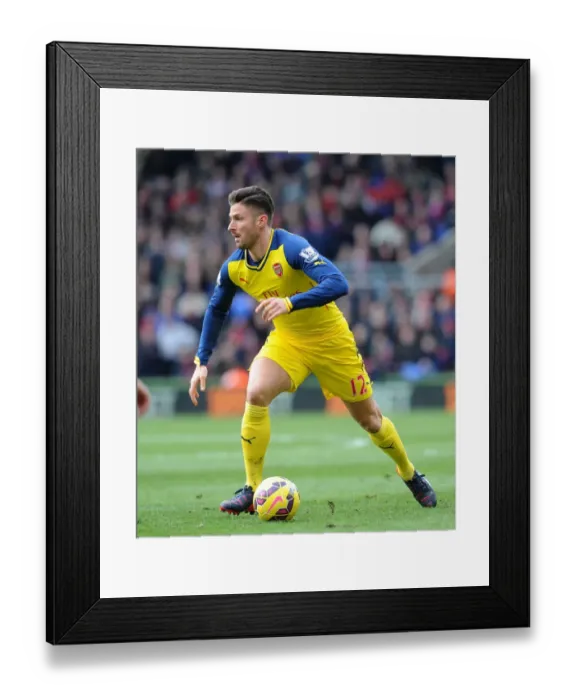 Framed Print : Olivier Giroud: In Action Against Crystal Palace, Premier League 2014-15 Framed Print : Olivier Giroud: In Action Against Crystal Palace, Premier League 2014-15