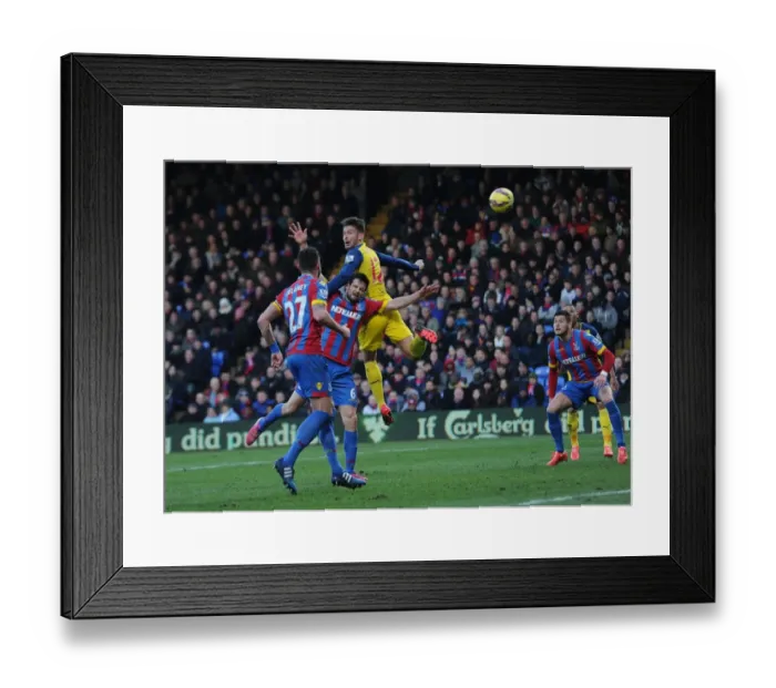 Framed Print : Clash at Selhurst: Giroud vs Dann - A Premier League Battle Framed Print : Clash at Selhurst: Giroud vs Dann - A Premier League Battle