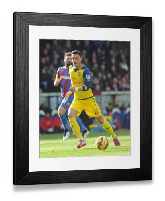 Framed Print : Mesut Ozil (Arsenal). Crystal Palace 1: 2 Arsenal. Barclays Premier League. Selhurst Park, 21  /  2  /  15