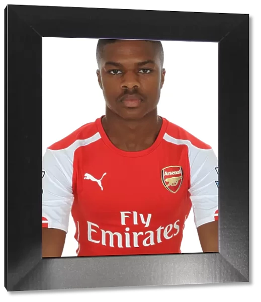 Arsenal's Chuba Akpom at 2014-15 Photocall