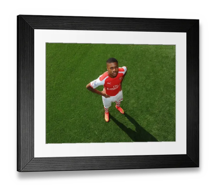 Framed Print : Arsenal First Team: Chuba Akpom at Emirates Stadium (2014)