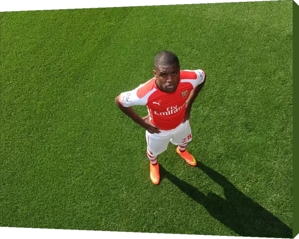 Arsenal First Team: Joel Campbell's 2014-15 Photocall at Emirates Stadium