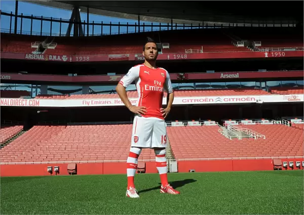 Santi Cazorla (Arsenal). Arsenal 1st Team Photocall. Emirates Stadium, 7  /  8  /  14. Credit