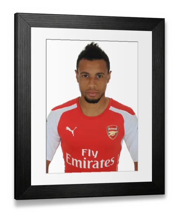 Framed Print : Arsenal's Francis Coquelin at 2014-15 Photocall